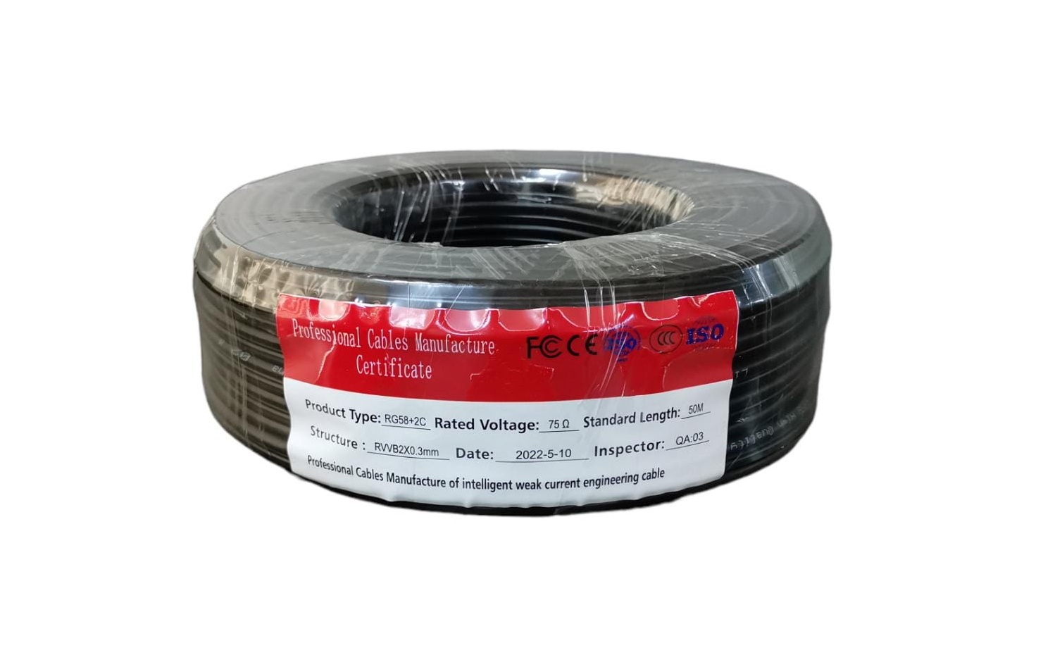 Co-Ax Cable+Power RG58